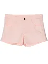 Fendi Ff Monogram Cotton Shorts In Pink