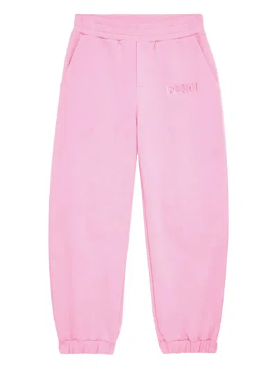 Fendi Kids' Logo Trousers In Pink