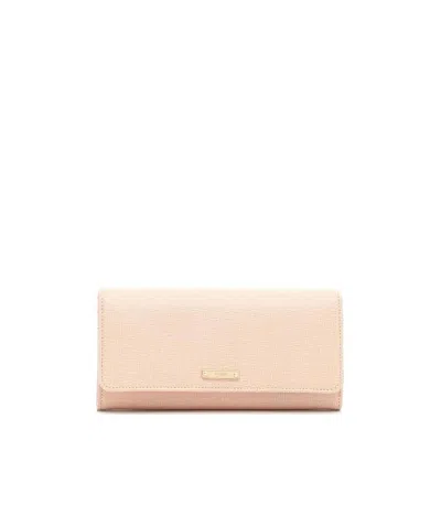 Fendi Logo Wallet In Nude