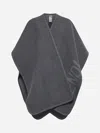 Fendi Grey Wool And Cashmere Poncho In Grey