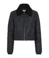 Fendi Logo Zipper Casual Jacket In Black