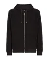 Fendi Logo Zipper Sweater In Black