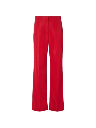 Fendi Logo-detail Trousers In Red
