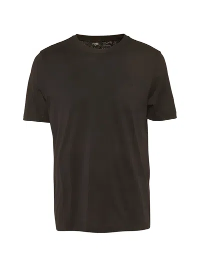 Pre-owned Fendi Logo-detail T-shirt In Black