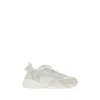 Fendi Flow Sneaker In White Mesh And Suede Women