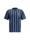 Fendi Logoed T-shirt In Blu Notte Indaco