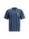 Fendi Logoed T-shirt In Blu Notte Indaco