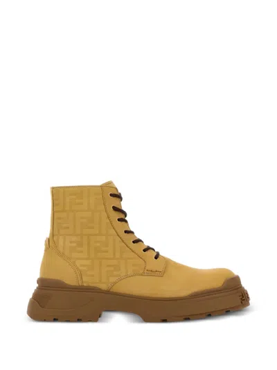 Fendi Logo-embellishment Boots In Multi