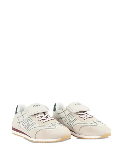 Fendi Kids' Logo-embroidered Sneakers In Multi