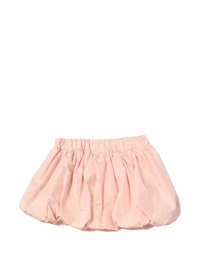 Fendi Babies' Logo-patch Balloon Skirt In Pink