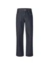 Fendi Straight Leg Denim Trousers With Five Pockets In Blue