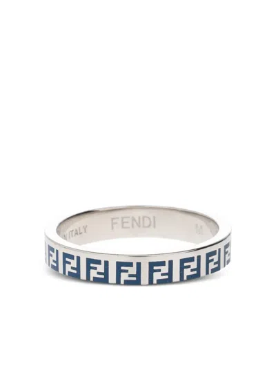 Fendi Logo-pattern Ring In Multi