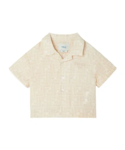 Fendi Logo-pattern Shirt In Neutral