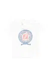 Fendi Logo-print Ff T-shirt In White