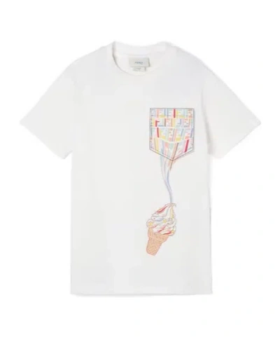 FENDI LOGO-PRINT T-SHIRT