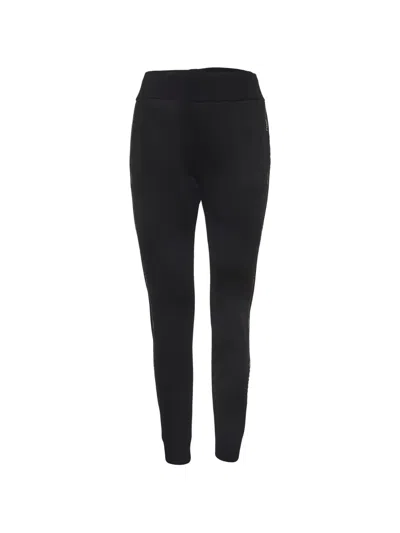 Pre-owned Fendi Logo-stripe Track Pants In Black