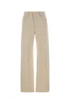 Fendi Ff Reverse Denim Jeans In Beige