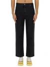 Fendi Basic Straight-leg Jeans In Black