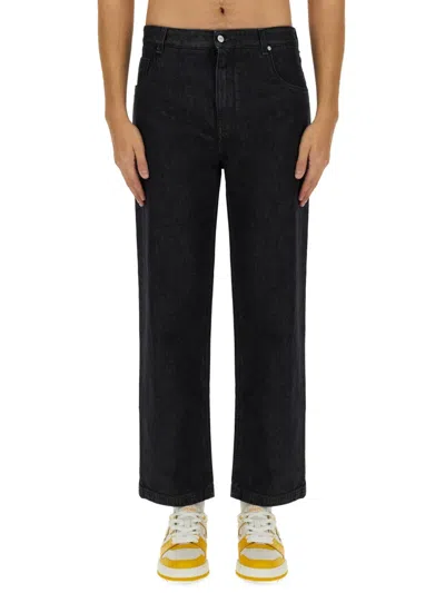Fendi Pure Cotton Jeans In Black
