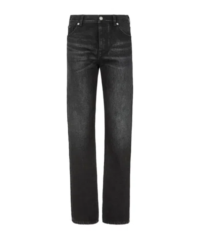 Fendi Long Jeans In Black