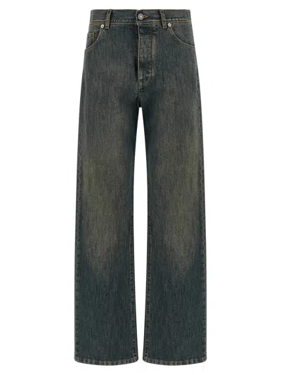 Fendi Long Jeans In Blue