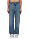 Fendi Long Jeans In Blue