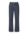 Fendi Straight Leg Denim Trousers With Five Pockets In Blue