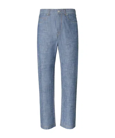 Fendi Long Jeans In Blue