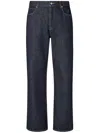 Fendi Straight Leg Denim Trousers With Five Pockets In Blue