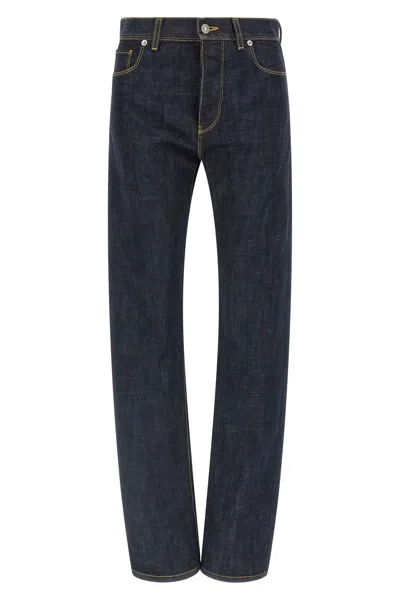 Fendi Jeans Lunghi In Blue