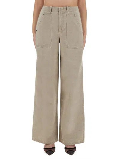 Fendi Long Jeans In Neutral