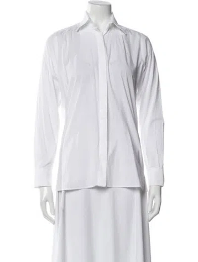 Pre-owned Fendi Long Sleeve Button-up Top In Multi