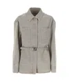 Fendi Women Cappuccino Denim Go-to Jacket In Brown