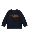 Fendi Long-sleeve Crew-neck Sweater In Blue