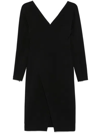 FENDI FENDI LONG SLEEVE MIDI DRESS