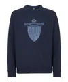 Fendi Crest Crew Neck Sweatshirt In Blue