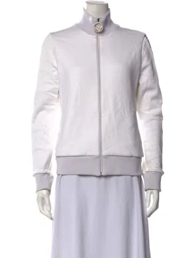 Pre-owned Fendi Long Sleeve Sweatshirt In White