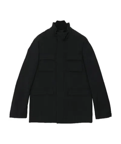 Fendi Long-sleeved Casual Jacket In Black