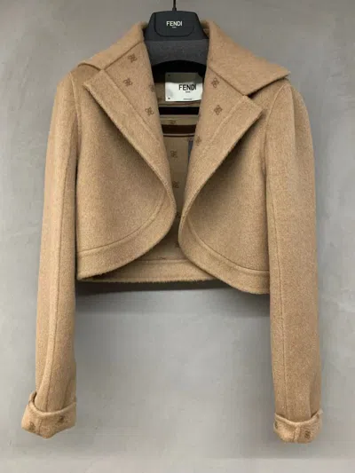 Fendi Long-sleeved Casual Jacket In Green