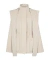 Fendi Ff Wool Parka Puffer Jackets Beige In Nude