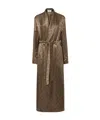 Fendi Long-sleeved Coat In Brown