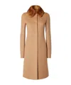 Fendi Long-sleeved Coat In Brown