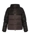 Fendi Long-sleeved Down Jacket In Brown