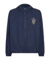 Fendi Long-sleeved Hooded Jacket In Blue
