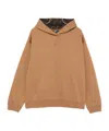 Fendi Cotton Hoodie With Ff Lining Clothing In Brown