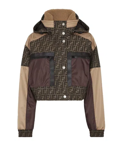 Fendi Long-sleeved Jacket In Black