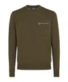 Fendi Pullover Wool Ff Emboss In Green