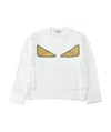 Fendi Long-sleeved Round-neck Sweater In White