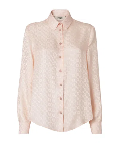 Fendi Long-sleeved Shirt In Yellow
