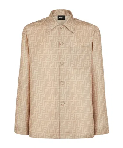 Fendi Long-sleeved Shirt In Nude